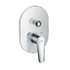 Single lever bath mixer with concealed set with escutheon