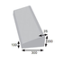 330mm Figure 8c mountable  kerb