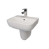 H-Line 45cm basin with semi pedestal