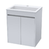 Contrarre White wall-hung acrylic basin & cabinet