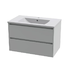 Mezzo wall-hung acrylic basin & cabinet