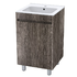 Zara Aged Stone floor-standing basin & cabinet
