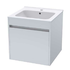 Zara High Gloss White wall-hung basin & cabinet