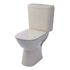 Comfort Round push button close coupled WC