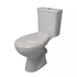 Amalphi close couple dual flush WC with MDF seat