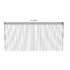Zara Ribbed 800mm White wall hung cabinet with 1 drawer