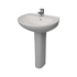 Atlas 55cm basin with full pedestal