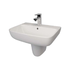 H-Line 55cm basin with semi pedestal