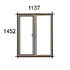 1137 x 1452mm high M2