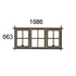 1686 x 663mm high J3SP