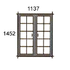 1137 x 1452mm high M22SP