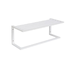 600 x 250 x 35mm high White Single towel rack