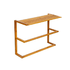 600 x 250 x 35mm high Mahogany Double towel rack