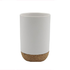 White Ceramic and Cork tumbler