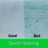tannin staining