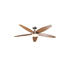 Lancer ceiling fan - Satin Chrome & Natural (JX17-SC/WD)