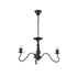 3-Light Black chandelier (JP0006-BL)