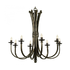 8-Light Black Bali chandelier (JP242-BL)