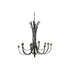 12-Light Antique Bronze Bali chandelier (JP243-ABZ)