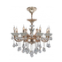 6-Light Rose Gold and Clear Decorative chandelier (JPC002-RG/C)