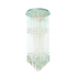 10-Light Chrome and Clear Cascade chandelier (PF25-CH/CL)