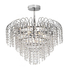 5-Light Chrome and Clear Rosse chandelier (PF49-CH/CL)