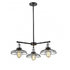 3-Light Grid pendant - Black & Chrome (JP0004-BLC)