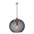 Mesh pendant - Matt Black & Copper (PF203E27MBLK /CP)