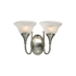 Calice JP161-SC/W Wall Light -  Satin Chrome and White