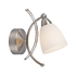 Sasha JP435-SC/W Wall Light -  Satin Chrome and White