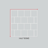 half bond pattern