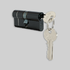 SAVI EURO Double Profile Cylinder 66mm MATT BLACK (Code: BLKPCK3333)