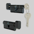 SAVI EURO Double Profile Thumbturn Cylinder 66mm MATT BLACK (Code: BLKPCT3333)