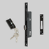 SAVI EURO Hook Lock 35mm & 66mm cylinder MATT BLACK (Code: BLKSEHL035X)