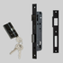 SAVI EURO Latchlock 35mm & 66mm cylinder MATT BLACK (Code: BLKSELL035/33)