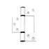 SAVI EQUINOX Sinkless Hinge 100mm WHITE (Code: NSAV-RH1040W)