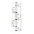 SAVI EQUINOX Sinkless Hinge 200mm NATURAL (Code: NSAV-RH2040N)