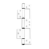 SAVI EQUINOX Sinkless Hinge 200mm WHITE (Code: NSAV-RH2040W)