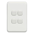 4 lever 1 way switch with Skin