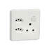 combo socket 1 x 164-1 (switched) plus 2 x 164-2 with Skin