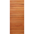 Horizontal wide slatted door