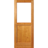Full glass top with ply panel bottom door