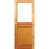 Full glass top with ply panel bottom stable door