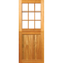 Small pane top with framed, ledged & battened bottom stable door