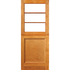 3 Pane glass top with ply panel bottom stable door