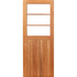 Three pane top door with framed, ledged, braced & battened bottom