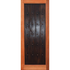 Vertical slats door with studs