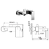 Thames Chrome single lever bath mixer (Code: 1LUXTAPTHA004)