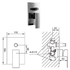 Thames Chrome single lever bath/shower mixer with diverter (Code: 1LUXTAPTHA005)