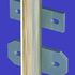fixed to grating with welded kickflat clamp